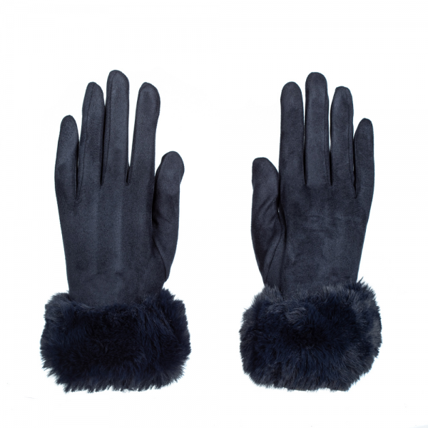 Дамски ръкавици Pifa син цвят, 3 - Kalapod.bg